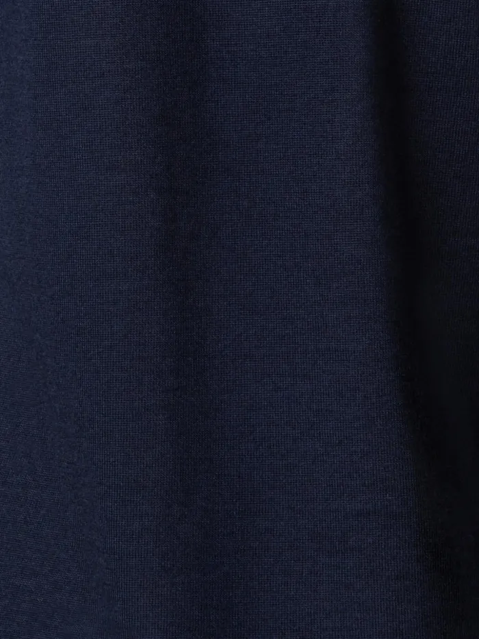 Seamless Cashmere Silk Knit VNeck Pullover Navy Women Akris Cashmere