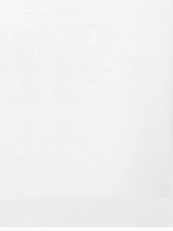 SemiSheer Short Knit Cardigan In Cotton Blend Ecru Women Akris Knitwear