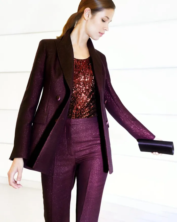 Sequins On Jersey Tank Marsala Women Akris Tops