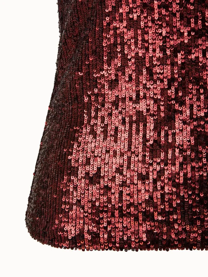 Sequins On Jersey Tank Marsala Women Akris Tops