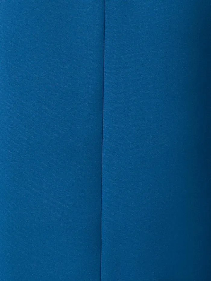 Sheath Dress In Silk Crpe Stretch Medium Denim Women Akris Dresses