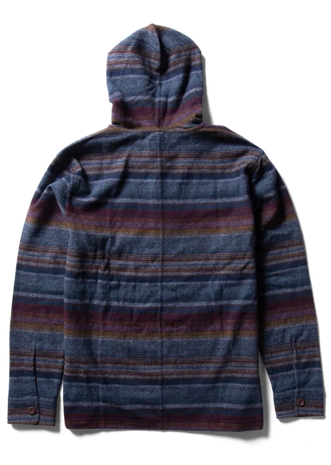 Shirts and Flannels Vissla Men Descanso Hooded Popover Multi