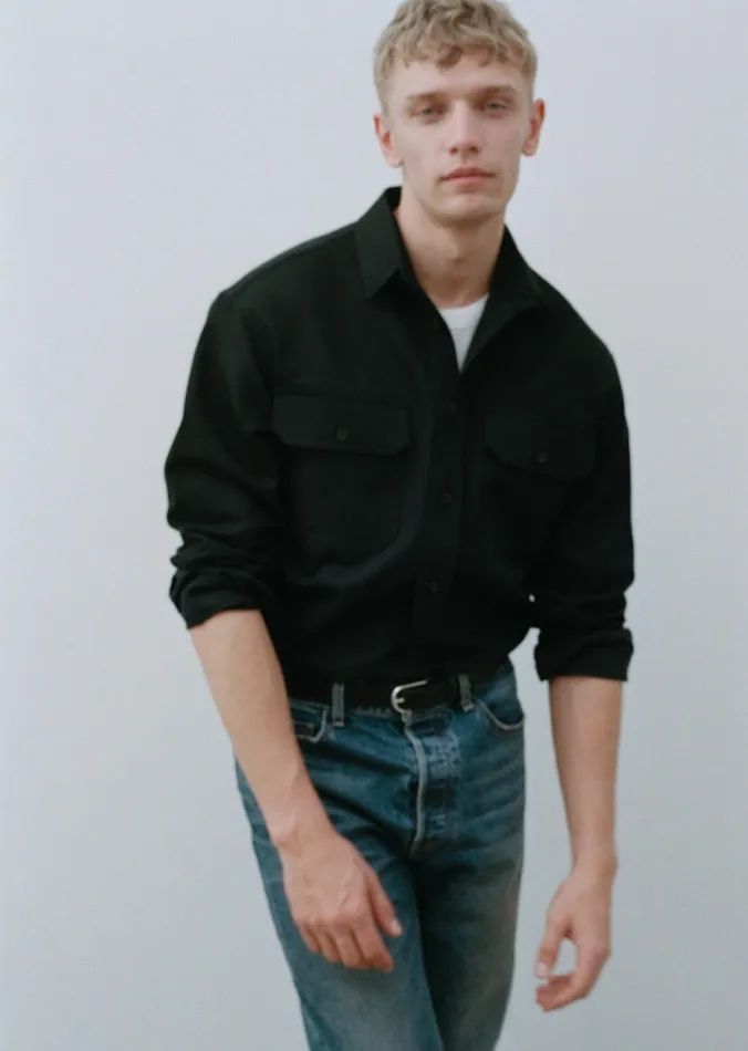 Shirts Men EVANDER SHIRT Midnight Nili Lotan