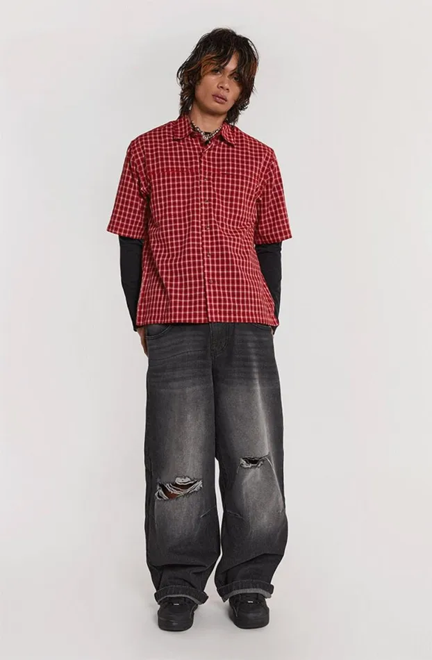 Shirts Men Jaded London Rage Short Sleeve Shirt