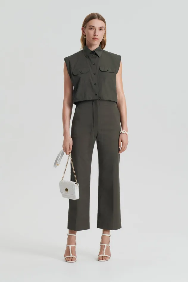 Shirts PARACHUTE CROP SHIRT JUNGLE Scanlan Theodore Women