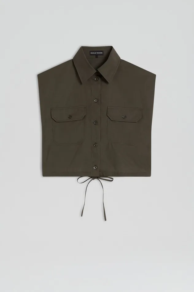 Shirts PARACHUTE CROP SHIRT JUNGLE Scanlan Theodore Women Shirts PARACHUTE CROP SHIRT JUNGLE Scanlan Theodore Women