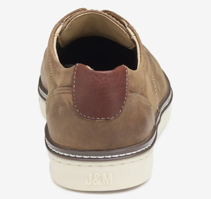 Shoes Men Johnston and Murphy McGuffey Plain Toe Tan Oiled Full Grain