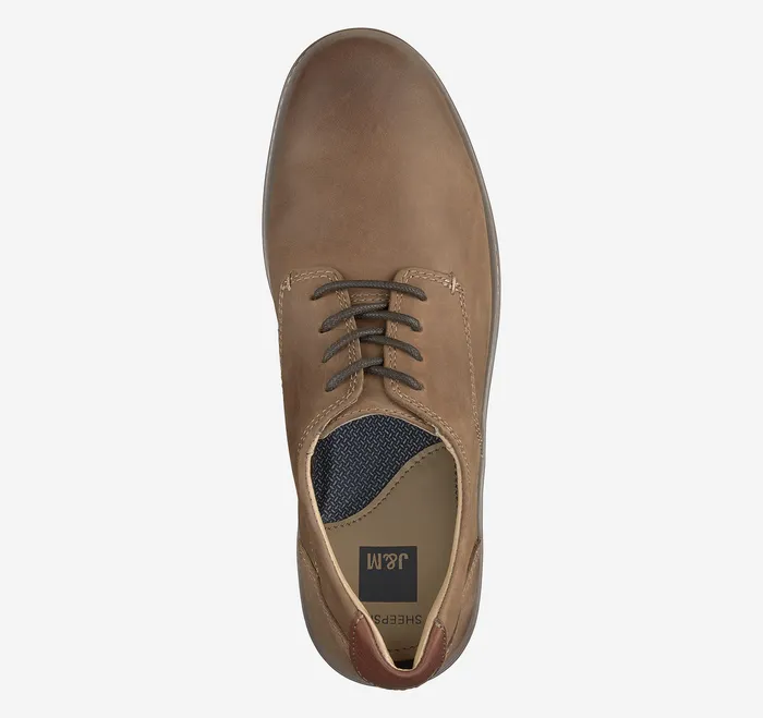 Shoes Men Johnston and Murphy McGuffey Plain Toe Tan Oiled Full Grain