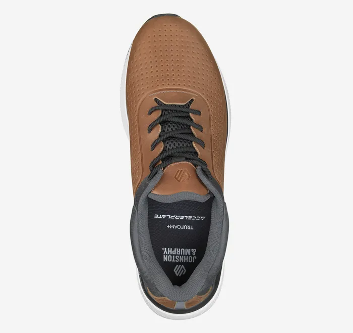 Shoes Men Johnston and Murphy Miles UThroat Tan Full Grain