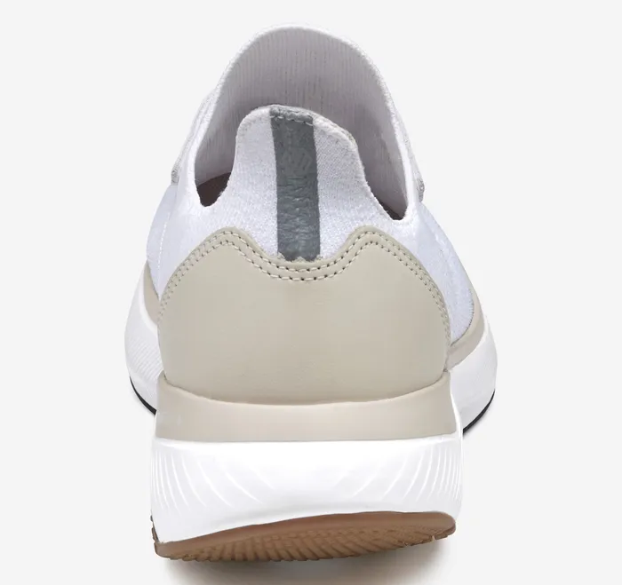 Shoes Men Miles Knit LaceUp White Knit Johnston and Murphy