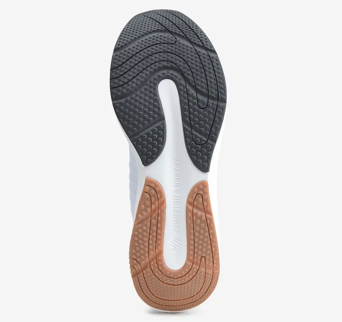 Shoes Men Miles Knit LaceUp White Knit Johnston and Murphy