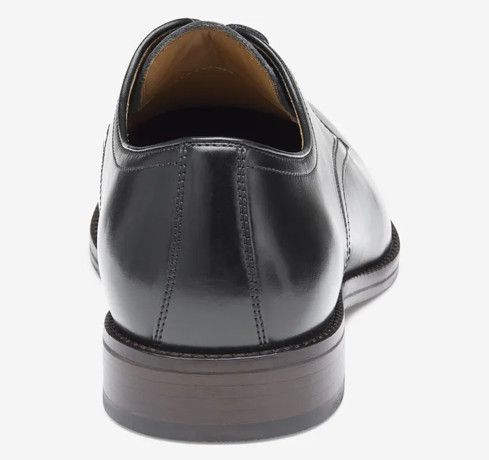 Shoes Men Sullivan Plain Toe Black Italian Calfskin Johnston and Murphy