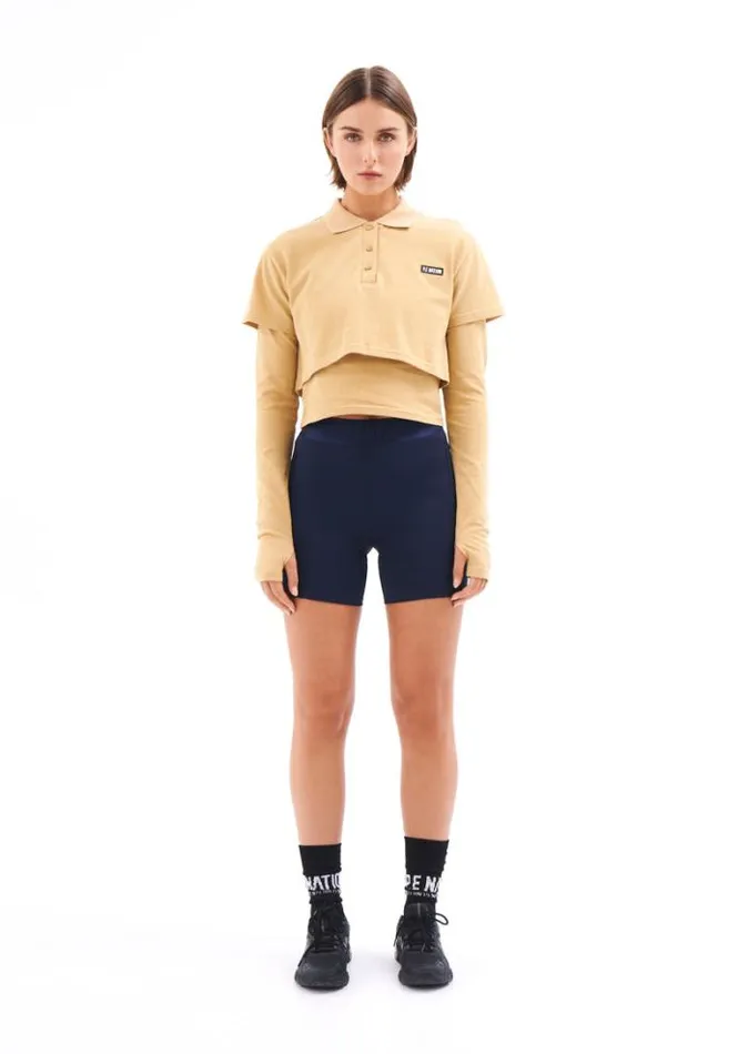 Shop AUGUSTA LS TEE IN SAND PE Nation Long Sleeve Tops