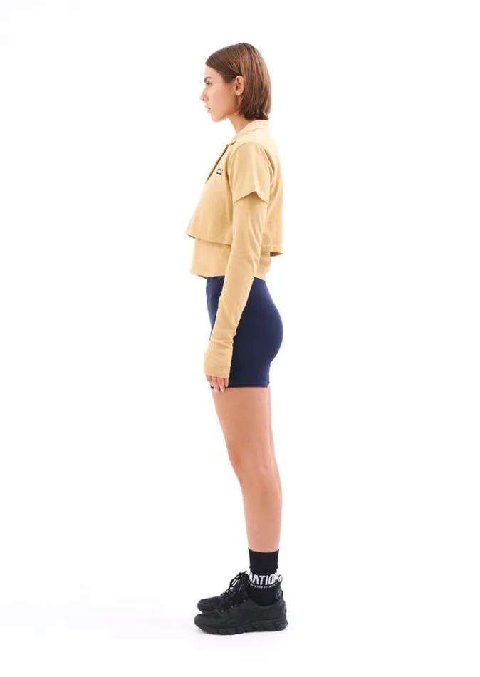 Shop AUGUSTA LS TEE IN SAND PE Nation Long Sleeve Tops