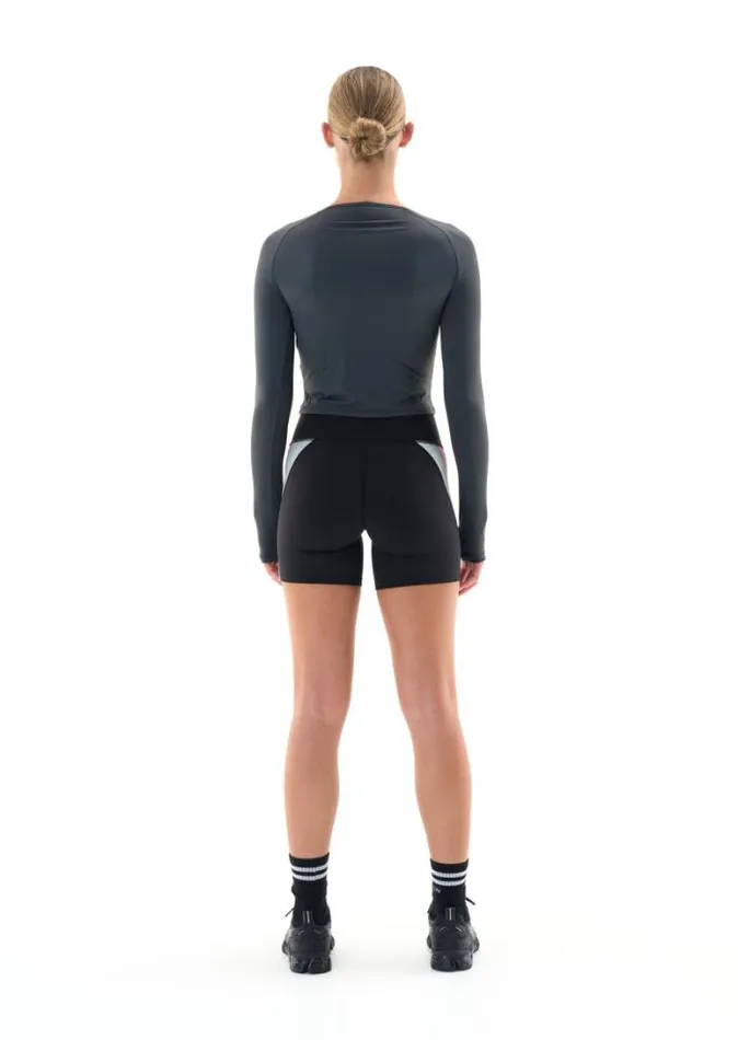 Shop AZZURRA LS TOP IN DARK SHADOW PE Nation Long Sleeve Tops