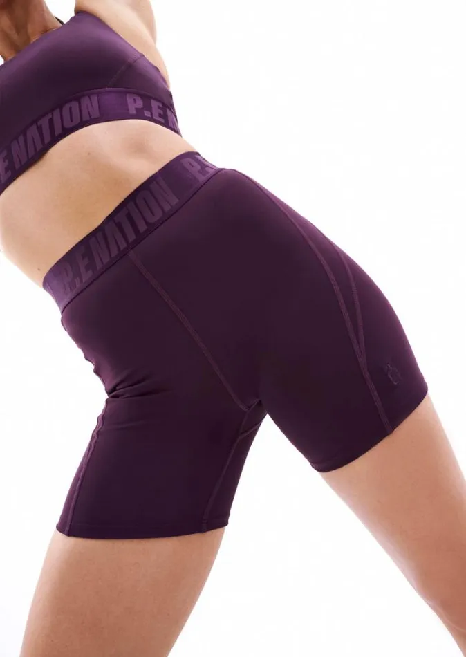 Shop BACKCHECK BIKE SHORT IN POTENT PURPLE PE Nation Shorts