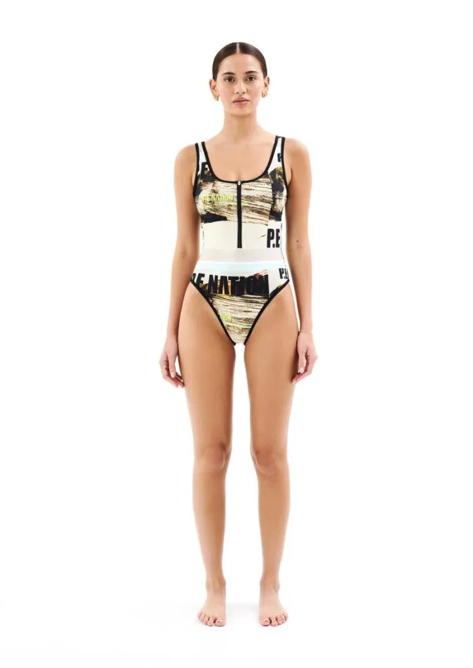 Shop BERMUDA ONE PIECE IN SCENE PRINT PE Nation Dresses and Bodysuits