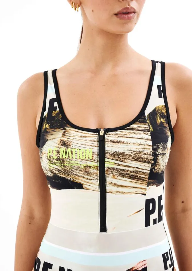 Shop BERMUDA ONE PIECE IN SCENE PRINT PE Nation Dresses and Bodysuits