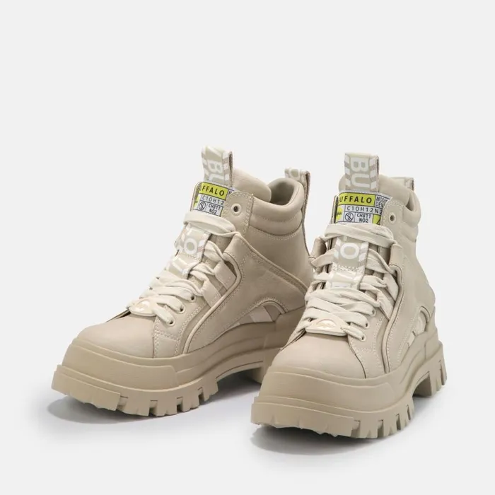 Shop Boots and AnkleBoots BUFFALO Aspha NC Mid Beige