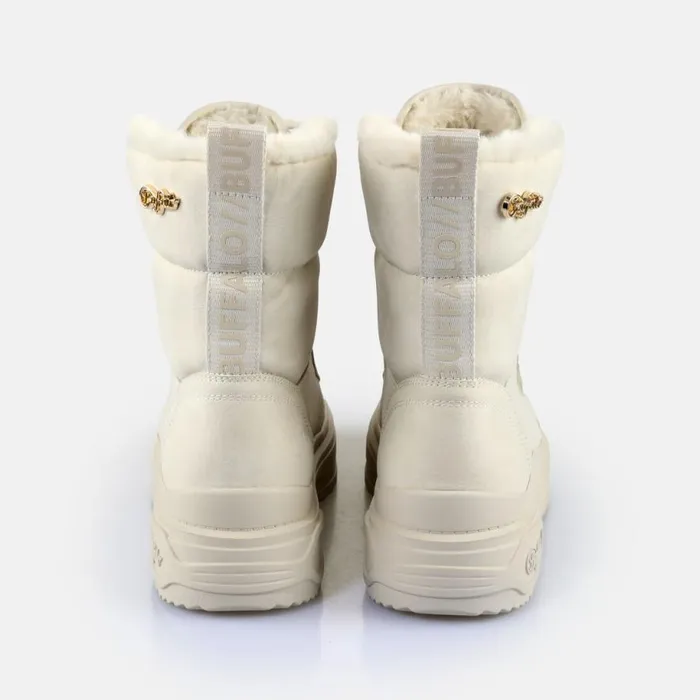 Shop Boots and AnkleBoots BUFFALO Vectra Lace Up Hi Warm Cream