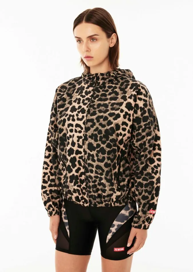Shop DOWNFORCE JACKET IN ANIMAL PRINT PE Nation Jackets