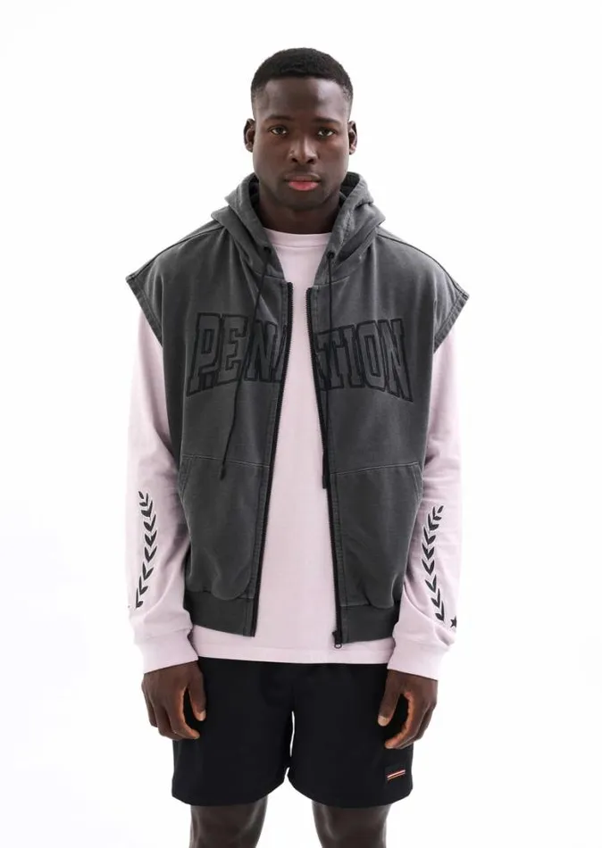 Shop DOWNTOWN VEST IN BLACK PE Nation Jackets
