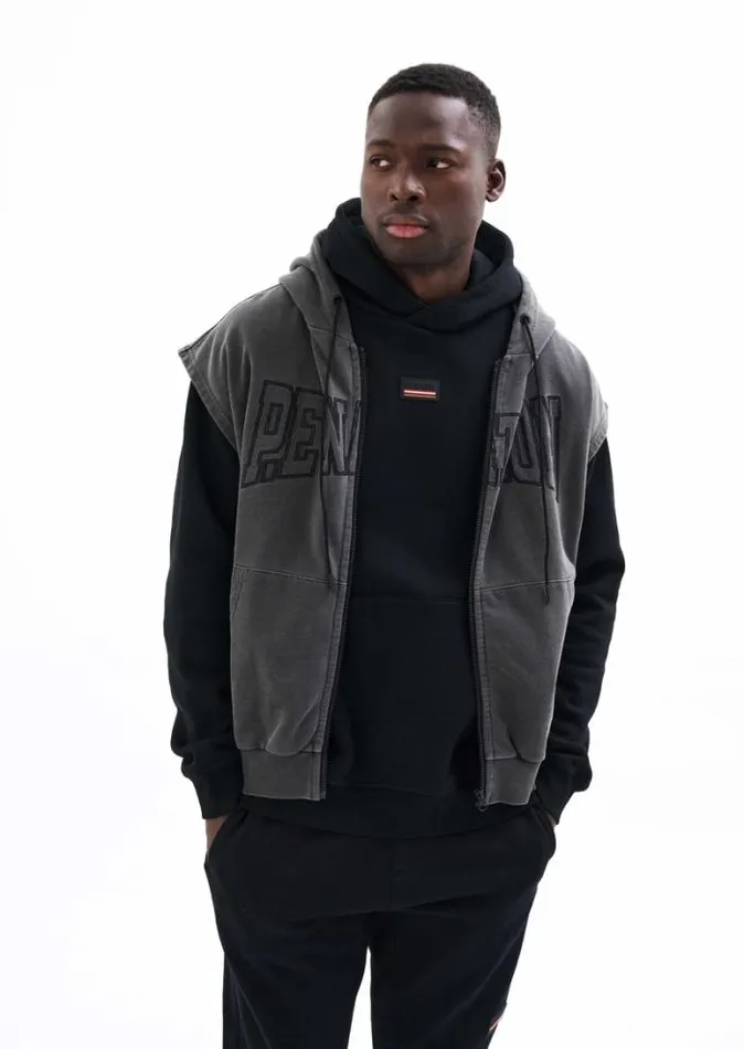 Shop DOWNTOWN VEST IN BLACK PE Nation Jackets