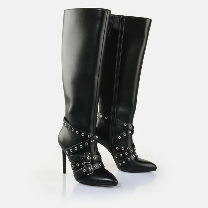 Shop Festive BUFFALO Juliet Belt Boot Black