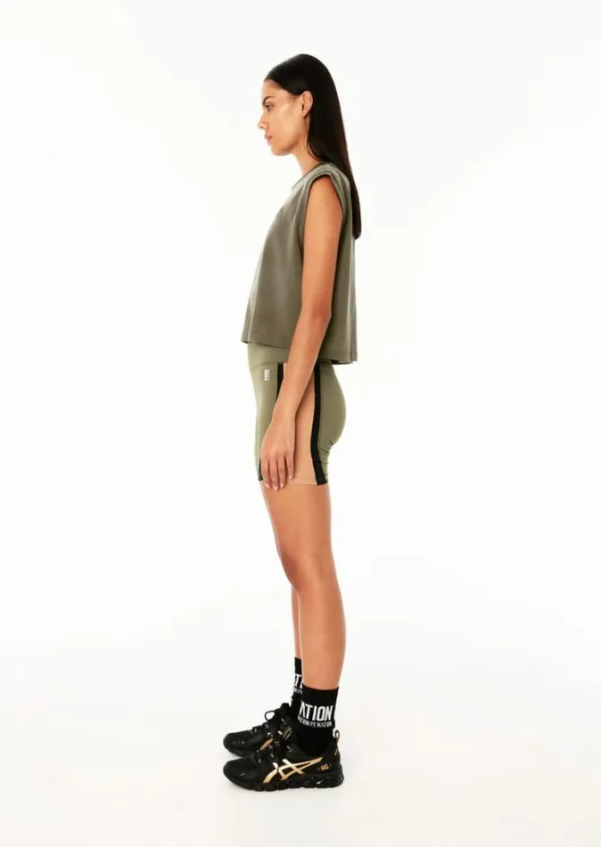 Shop HEADLINE 7034 BIKE SHORT IN KHAKI PE Nation Shorts