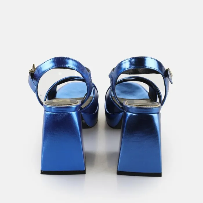 Shop Heels BUFFALO Bella Cross Blau