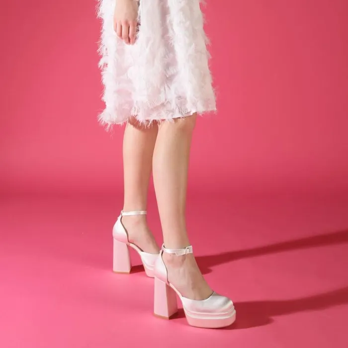 Shop Heels BUFFALO Bonny Dorsay White