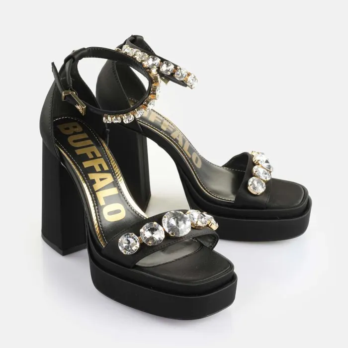 Shop Heels BUFFALO May Neat Ice Black