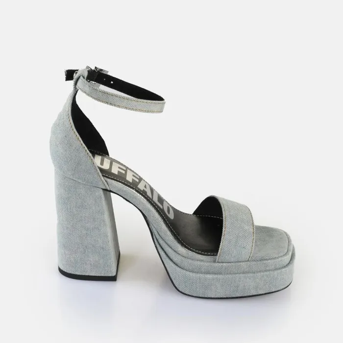 Shop Heels BUFFALO May Sandal Denim