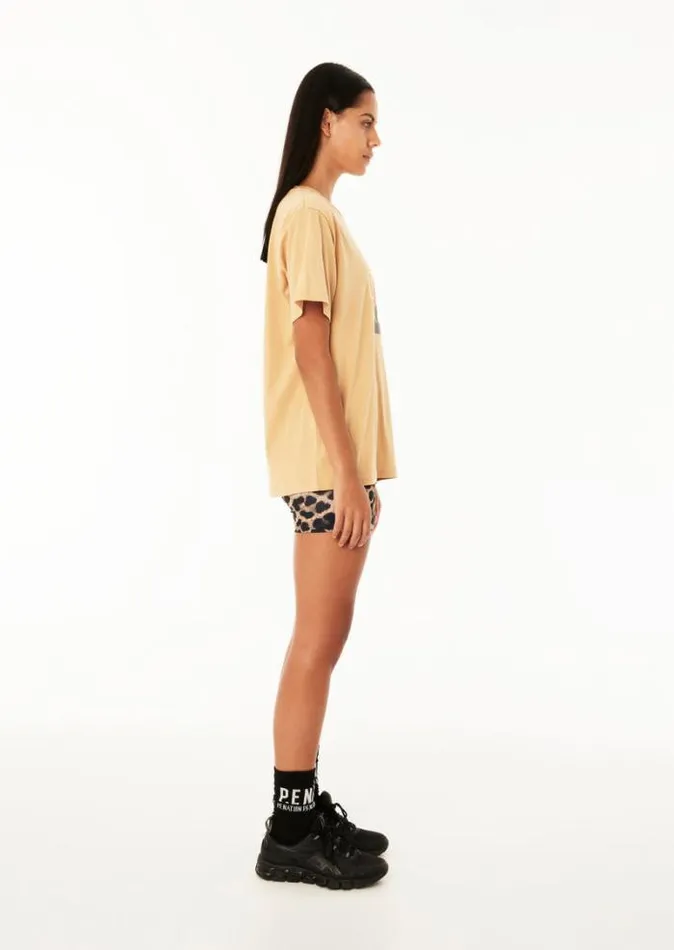 Shop HERITAGE SS TEE IN SAND PE Nation Tees and Tanks