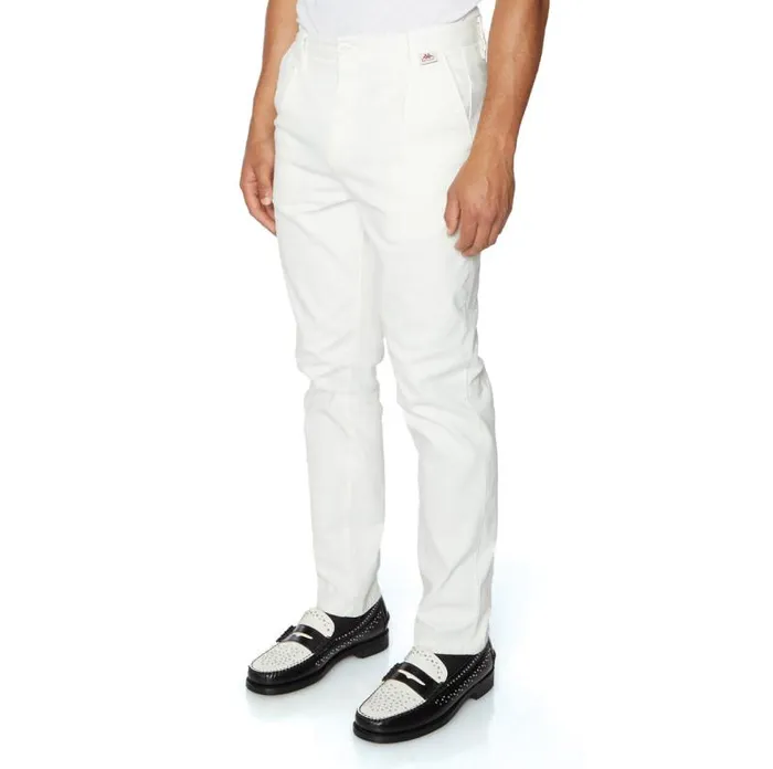 Shop Kappa Bottoms Robe Giovani Brax Trousers White