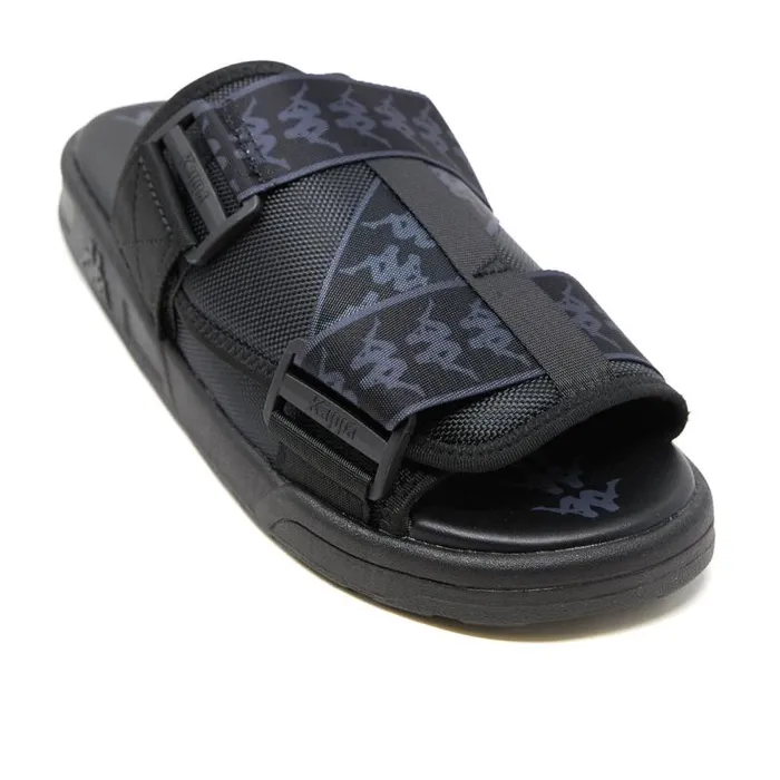 Shop Kappa Footwear 222 Banda Mitel 1 Sandals Black Grey Dk