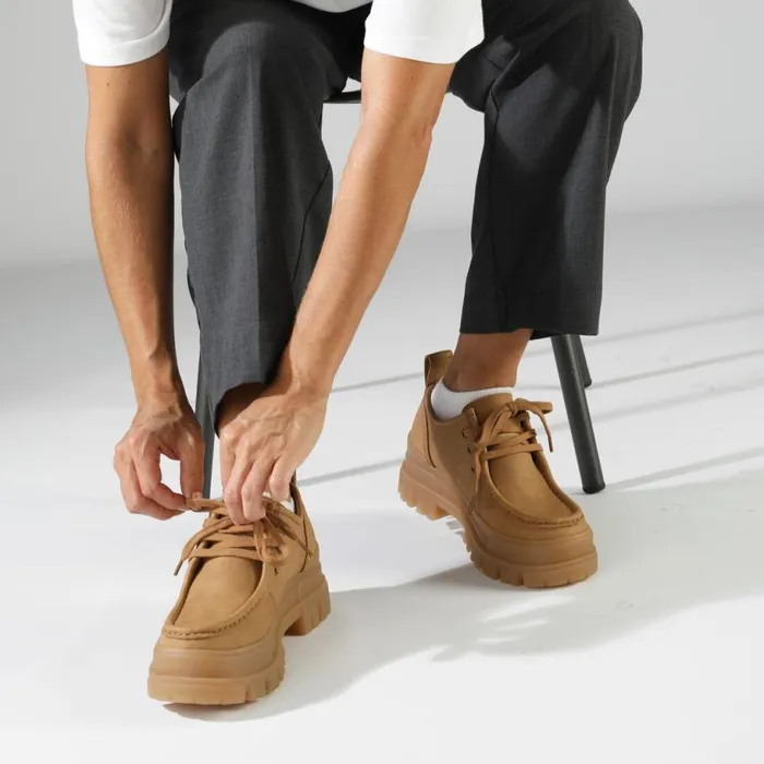 Shop Lace Up Shoes BUFFALO Aspha Wallaby Beige