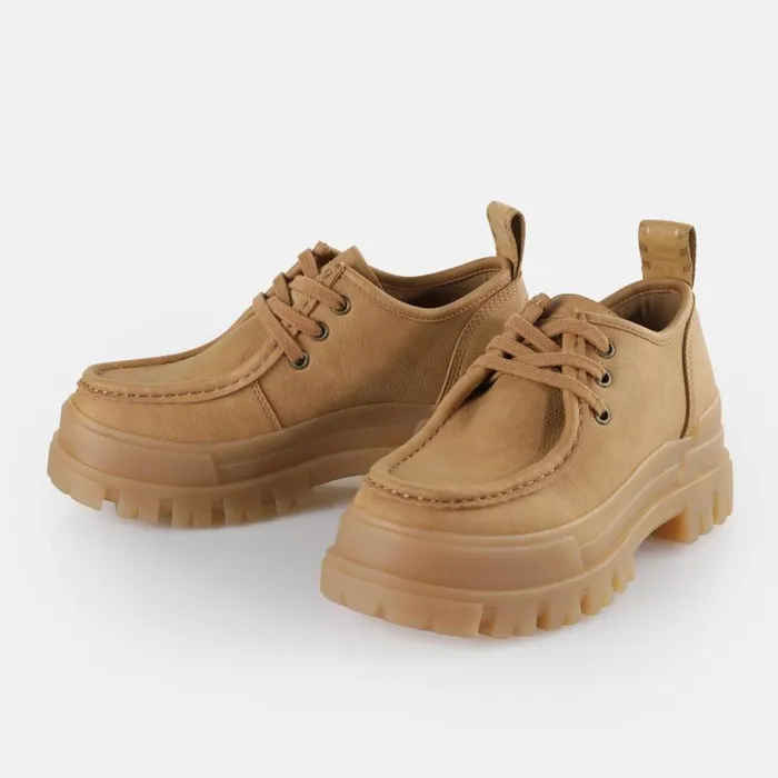 Shop Lace Up Shoes BUFFALO Aspha Wallaby Beige