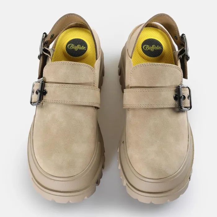 Shop LaceUps and Loafer BUFFALO Aspha Clog SND BS Beige