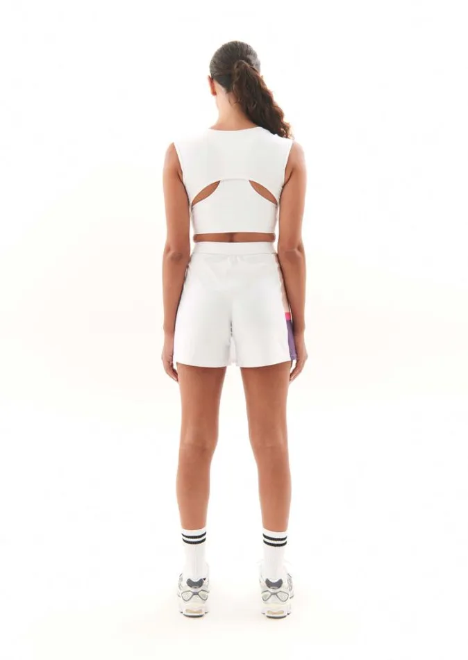 Shop PRE SEASON SKIRT IN OPTIC WHITE PE Nation Skirts