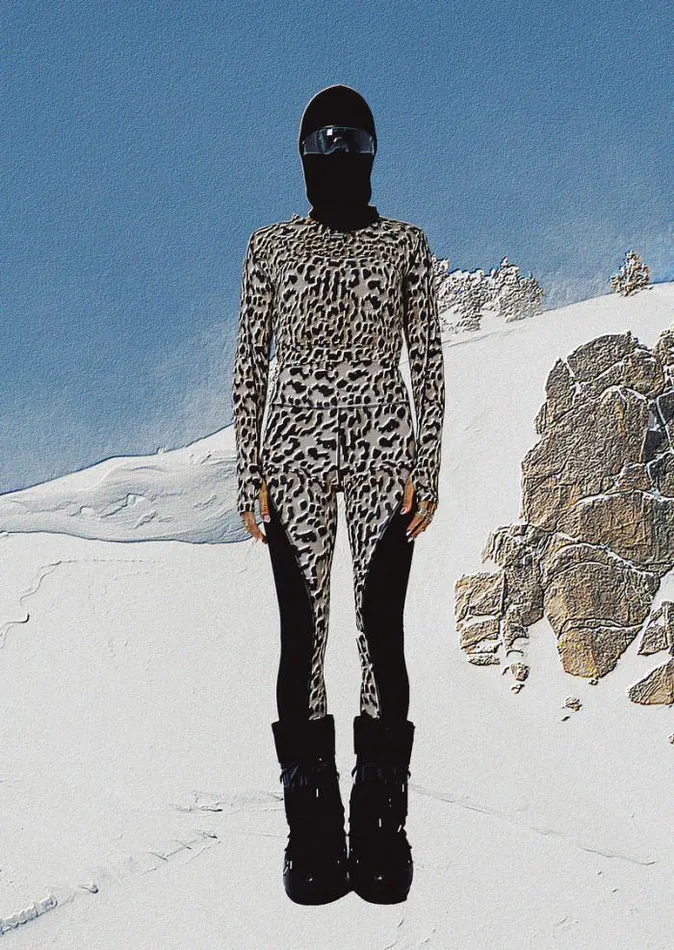 Shop SILVERTON LS TOP IN LEOPARD PE Nation Long Sleeve Tops