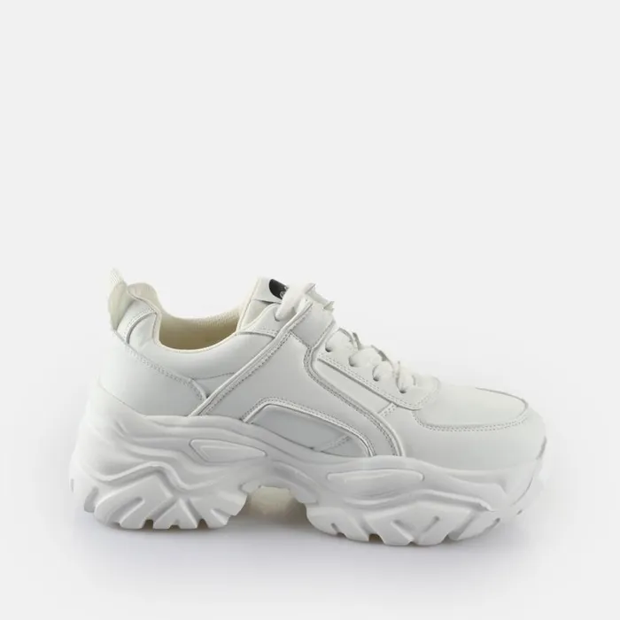 Shop Sneakers BUFFALO BFL GALACTICA 8211 VEGAN NAPPA 8211 WHITE White