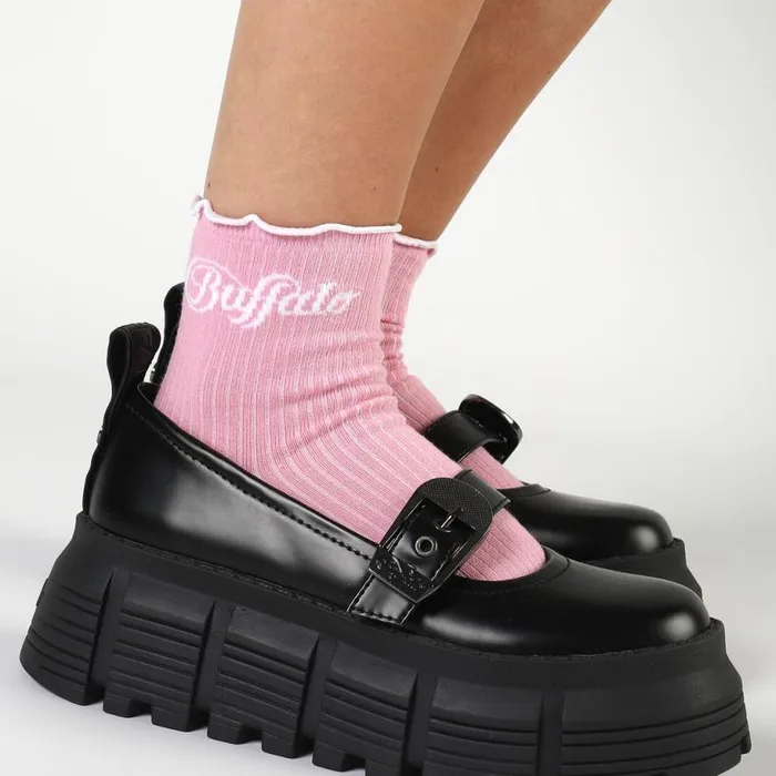 Shop Socks BUFFALO Ruffles Rib 2 Pack Ros