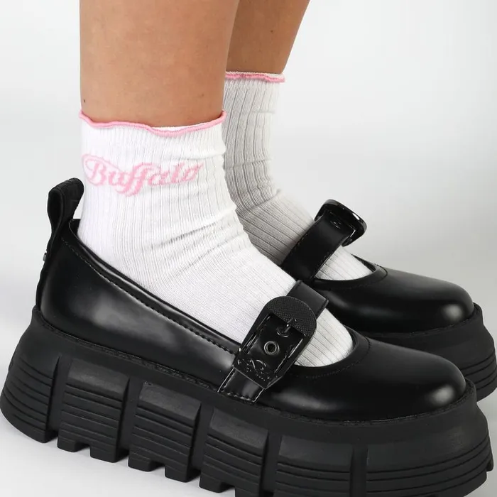 Shop Socks BUFFALO Ruffles Rib 2 Pack Ros
