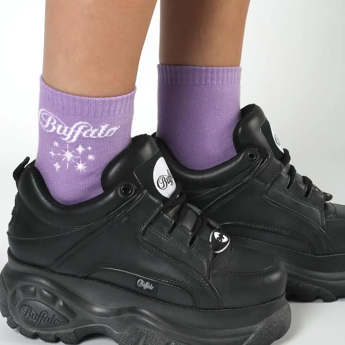 Shop Socks BUFFALO Star Embroidery 2 Pack Lilac