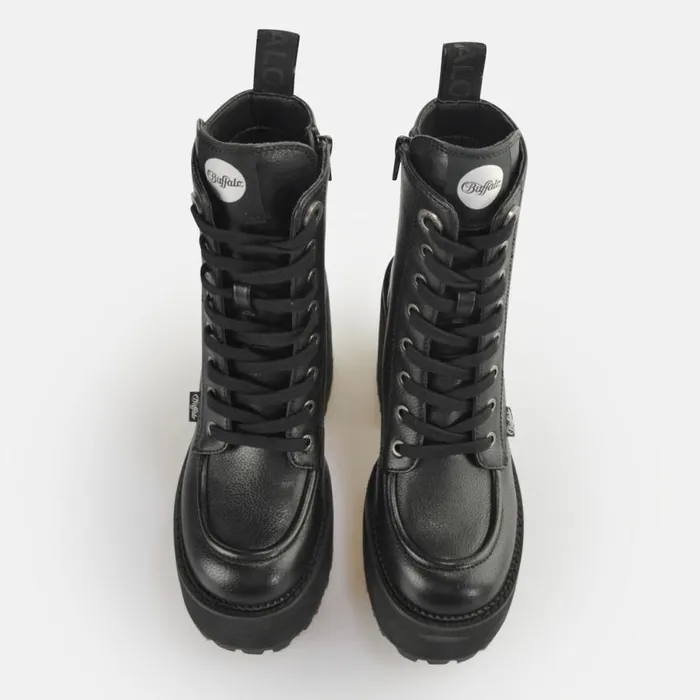 Shop Vegan Shoes BUFFALO Killah Lace Up Mid Black