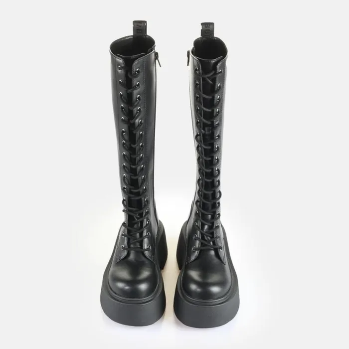 Shop Vegan Shoes BUFFALO Vicious Lace Up Hi Black