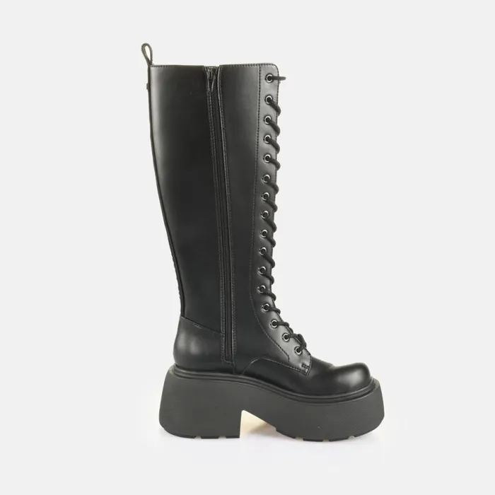 Shop Vegan Shoes BUFFALO Vicious Lace Up Hi Black