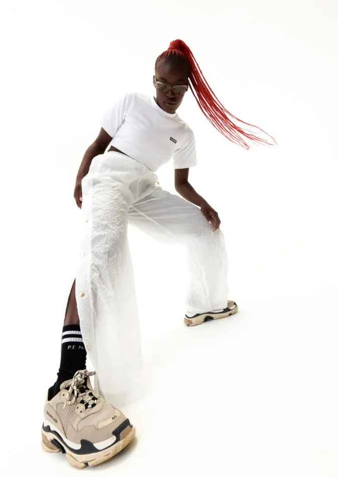 Shop VOLLEY PANT IN OPTIC WHITE PE Nation Pants