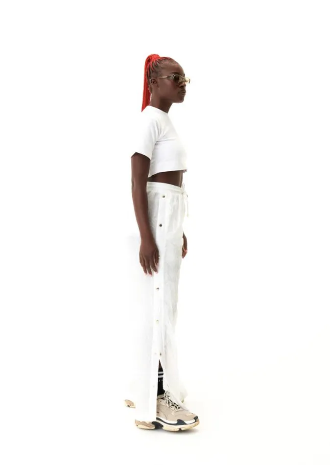 Shop VOLLEY PANT IN OPTIC WHITE PE Nation Pants
